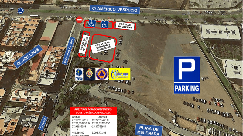 Fotografía aérea con la distribución de los recursos (Foto TA)